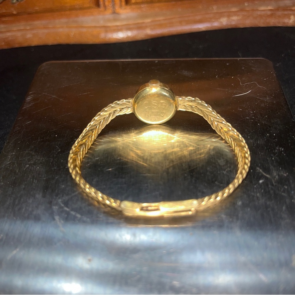 18k gold vintage jules jurgensen watch women